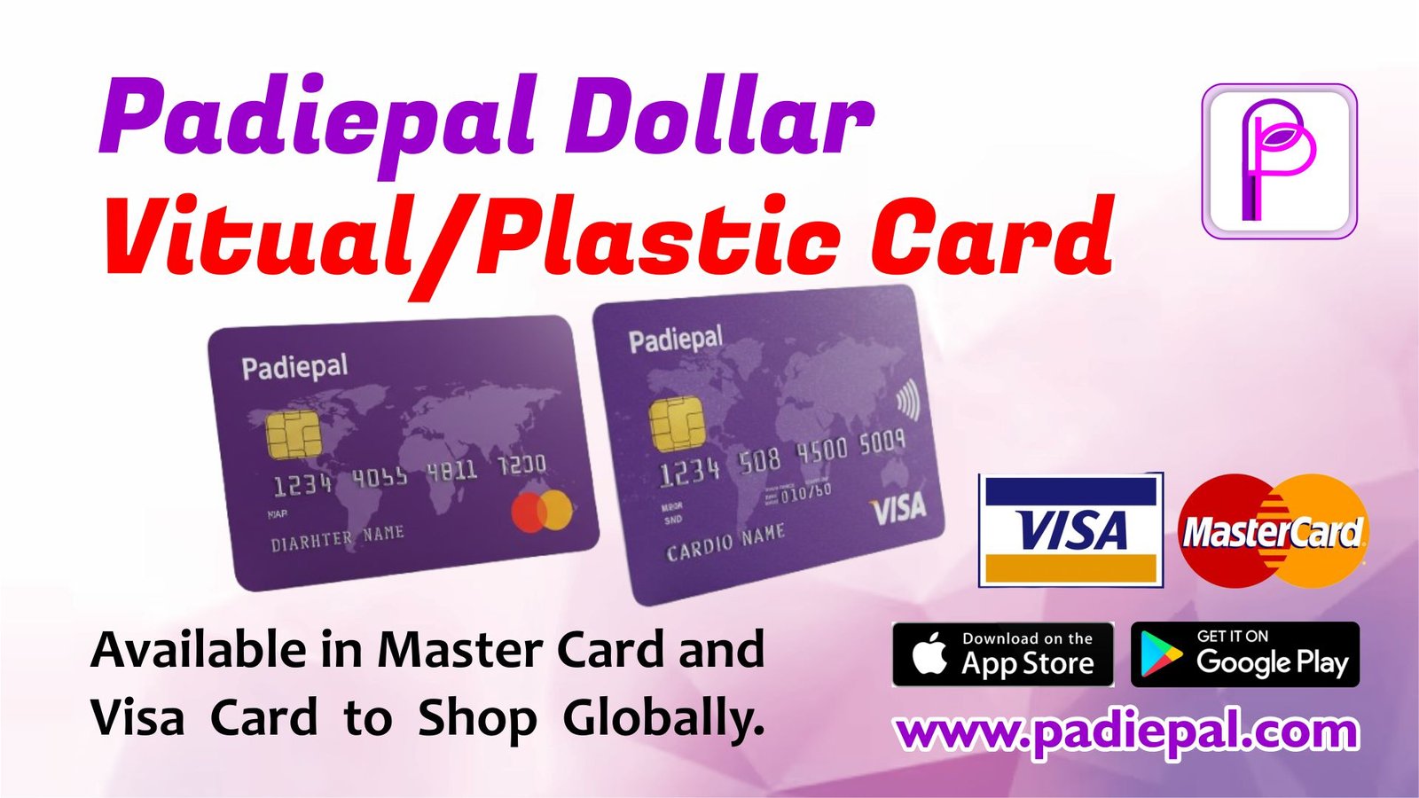 Unlocking Global Shopping: The Padiepal Dollar Virtual/Plastic Card